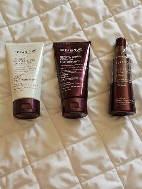 Keranique Revitalizing Keratin Shampoo, Conditioner and Repair Treat
